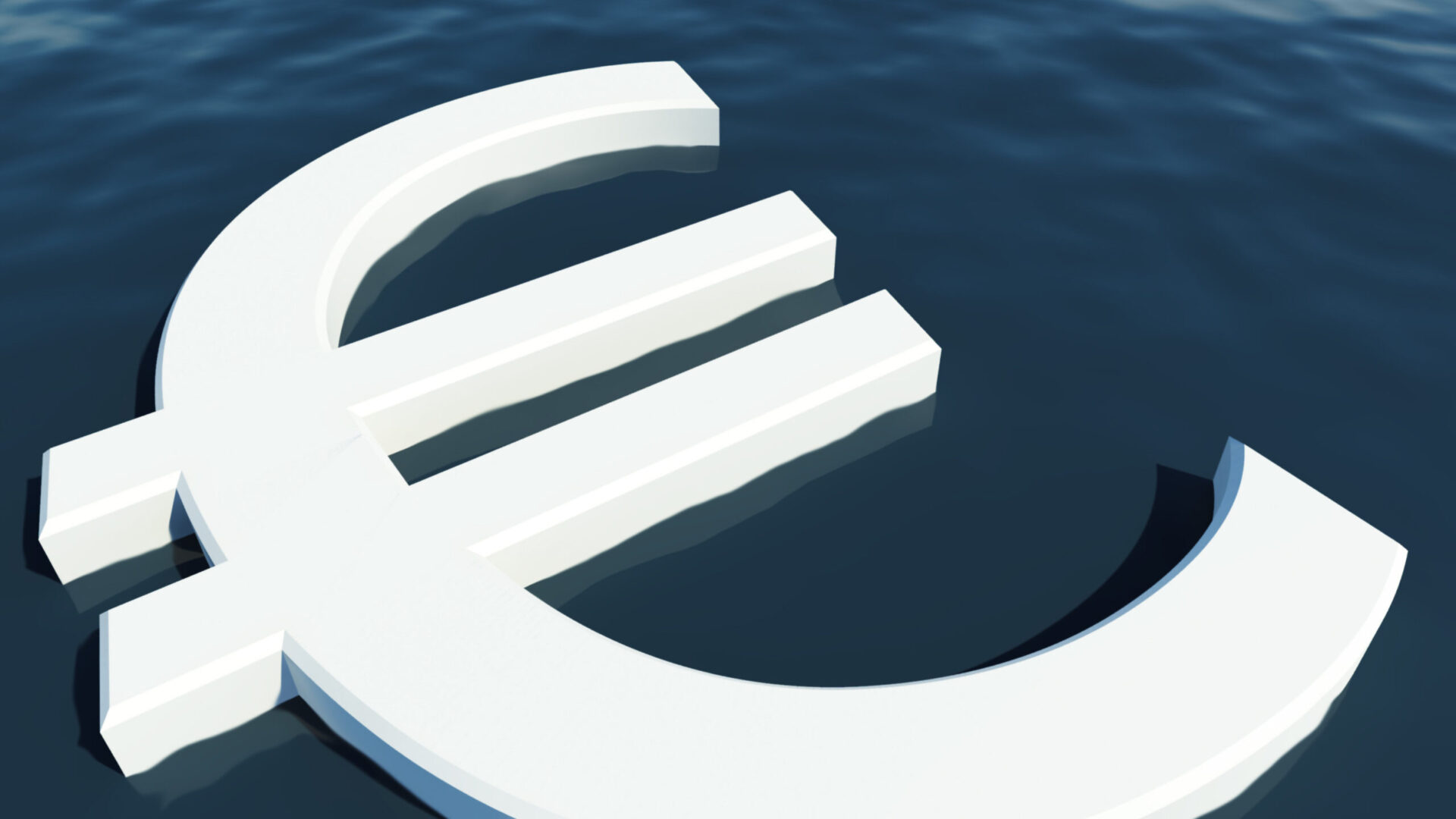 Euro Floating Showing Money Wealth Or Earning