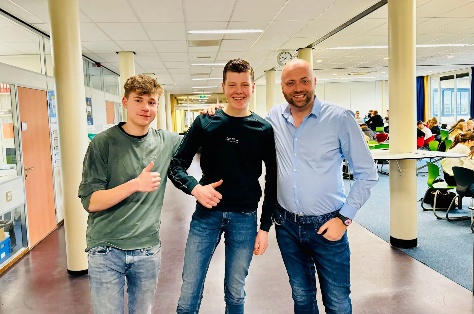 In gesprek met leerlingen van het Vechtdal College