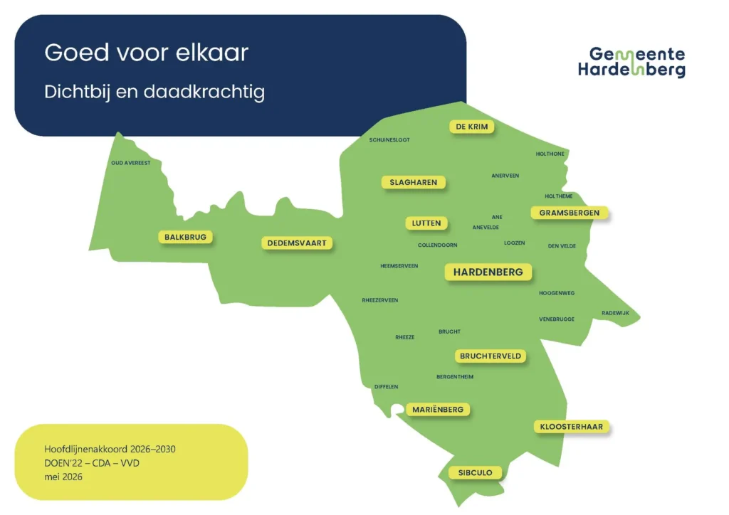 Voorkant van het coalitieakkoord