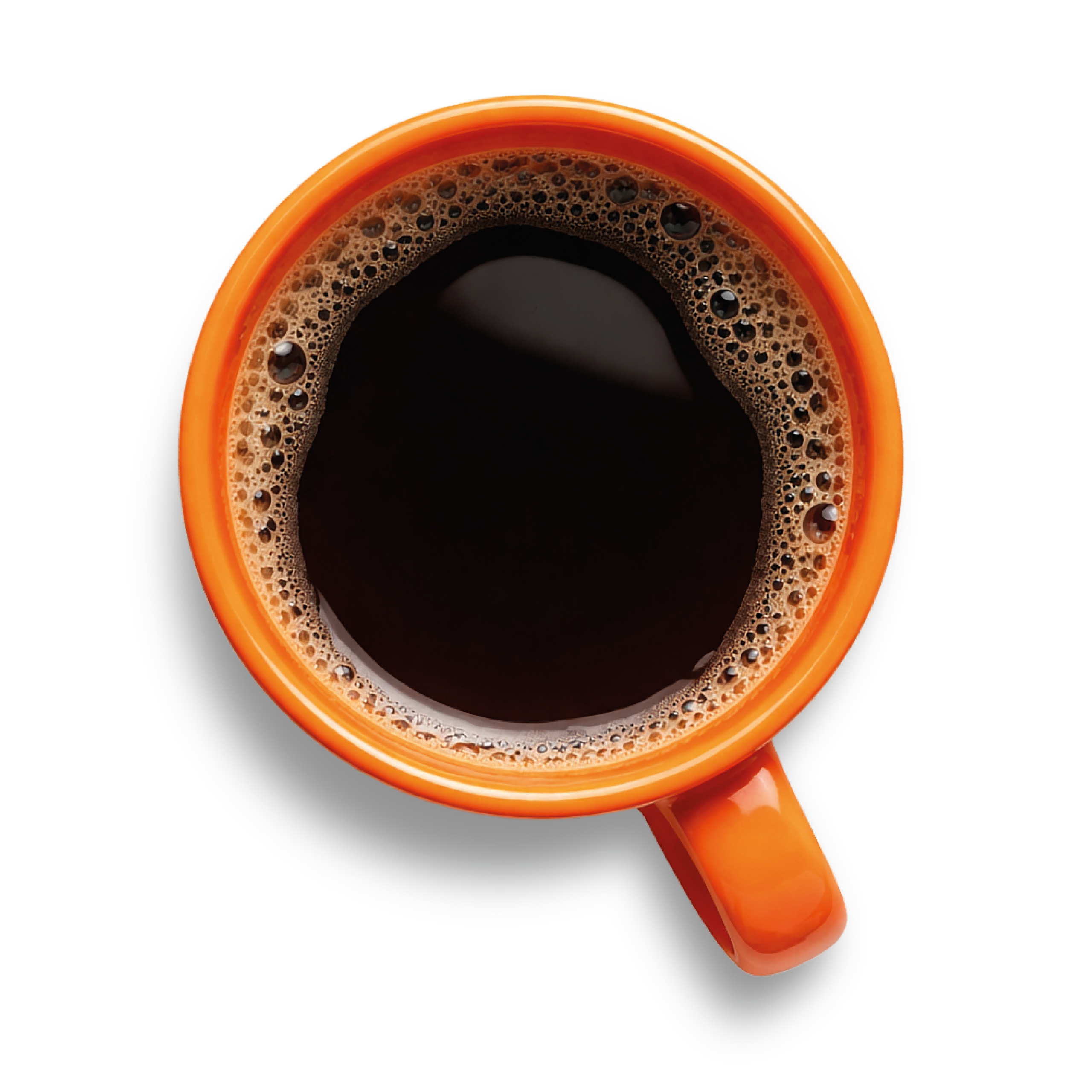 Oranje koffiekop van Bakkie DOEN